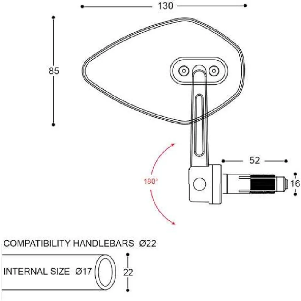 Barracuda Skin-X Bar End B-lux