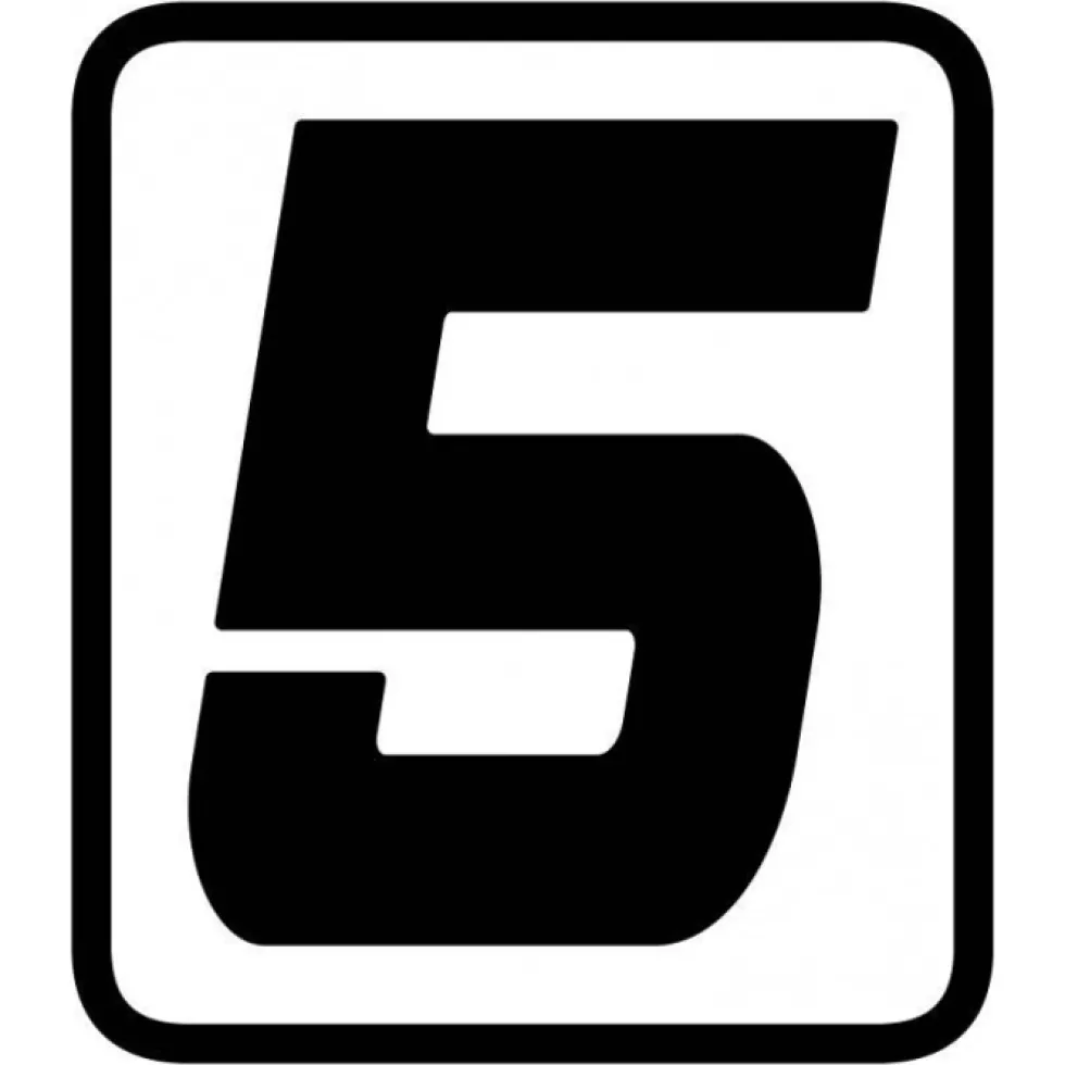 Barracuda Sticker Cijfer -5- (per stuk)