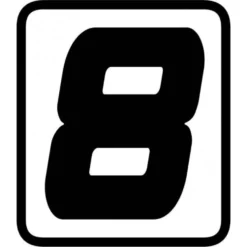 Barracuda Sticker Cijfer -8- (per stuk)