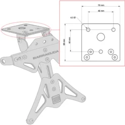 Barracuda Universele Kentekenplaathouder