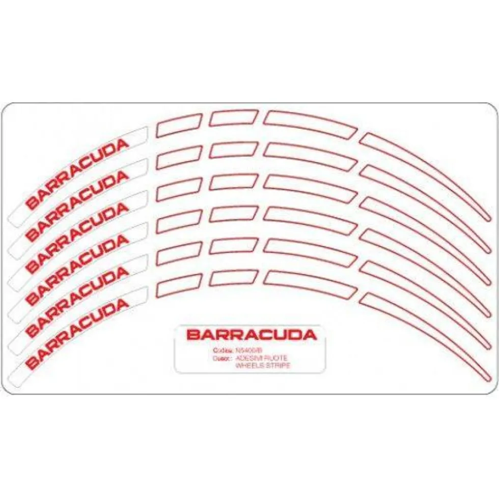 Barracuda Wheel Stripes For Motorbike