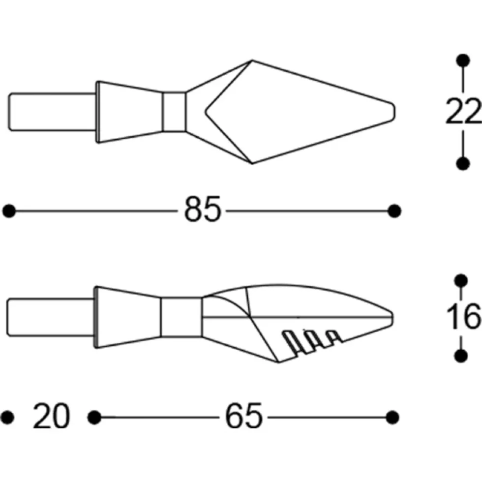 Barracuda X-led B-lux Knipperlichten (set)