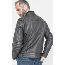 John Doe Leather Jacket Storm Grey