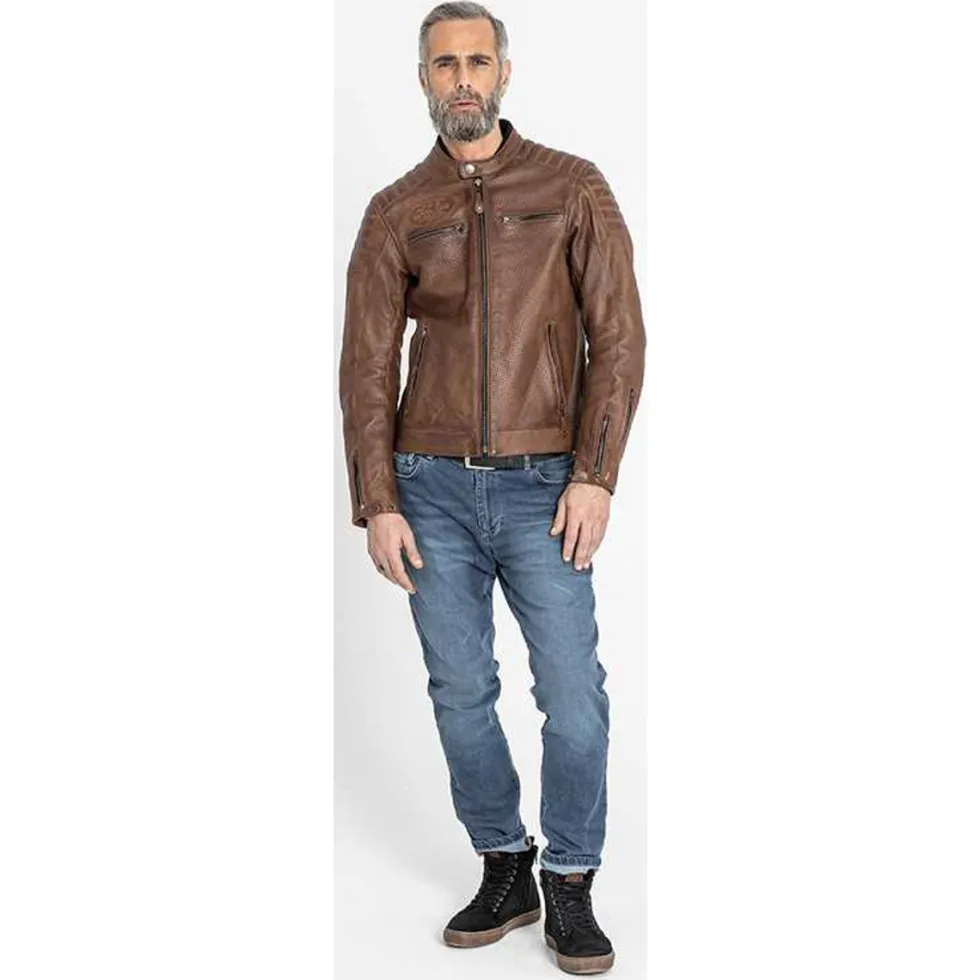 John Doe Storm Tobacco Leren Motorjas