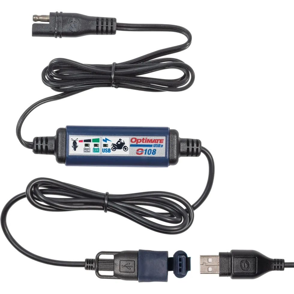 Tecmate Optimate O-108 SAE USB-oplader 3300 mA - 150 cm