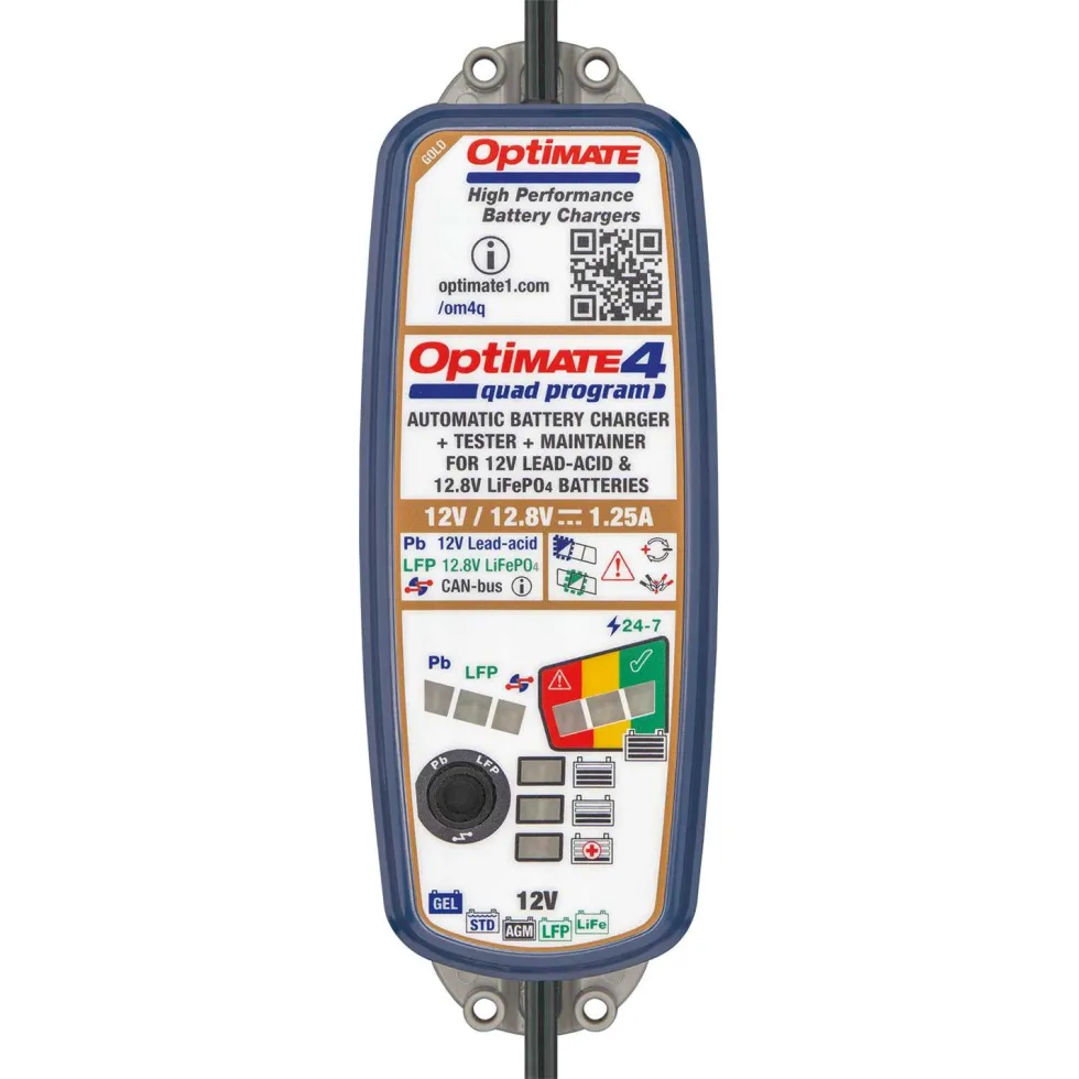 Tecmate Optimate 4 Quad Gold acculader