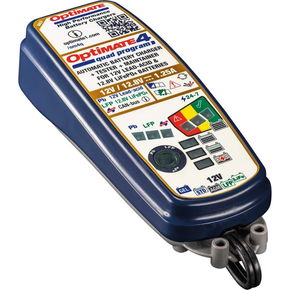 Tecmate Optimate 4 Quad Gold acculader